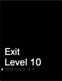 Exit Signs (White/Black, White/Charcoal Grey)