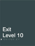 Exit Signs (White/Black, White/Charcoal Grey)