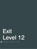 Exit Signs (White/Black, White/Charcoal Grey)