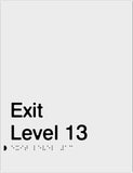 Standard Exits - Exit Level - Polypropylene - Silver