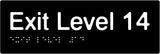 Slim Exit Signs (White/Black, White/Charcoal Grey)