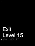 Exit Signs (White/Black, White/Charcoal Grey)
