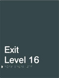Exit Signs (White/Black, White/Charcoal Grey)