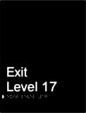 Exit Signs (White/Black, White/Charcoal Grey)