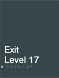 Exit Signs (White/Black, White/Charcoal Grey)
