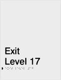 Standard Exits - Exit Level - Polypropylene - Silver