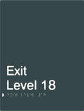 Exit Signs (White/Black, White/Charcoal Grey)