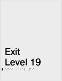 Standard Exits - Exit Level - Polypropylene - Silver