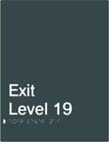 Exit Signs (White/Black, White/Charcoal Grey)