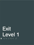 Exit Signs (White/Black, White/Charcoal Grey)