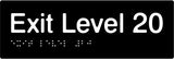 Slim Exit Signs (White/Black, White/Charcoal Grey)