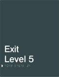 Exit Signs (White/Black, White/Charcoal Grey)