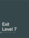 Exit Signs (White/Black, White/Charcoal Grey)