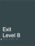 Exit Signs (White/Black, White/Charcoal Grey)