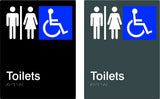 Airlock - Male, Female & Accessible Toilets - Polypropylene - Black / Charcoal