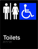 Airlock - Male, Female & Accessible Toilets - Polypropylene - Black / Charcoal