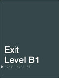 Exit Signs (White/Black, White/Charcoal Grey)