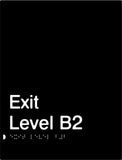 Exit Signs (White/Black, White/Charcoal Grey)
