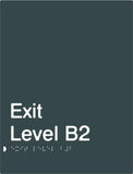 Exit Signs (White/Black, White/Charcoal Grey)