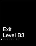 Exit Signs (White/Black, White/Charcoal Grey)