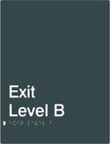 Exit Signs (White/Black, White/Charcoal Grey)