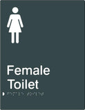 Female Toilet - Polypropylene - Black / Charcoal