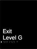 Exit Signs (White/Black, White/Charcoal Grey)