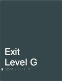 Exit Signs (White/Black, White/Charcoal Grey)