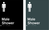 Male Shower - Polypropylene - Black / Charcoal