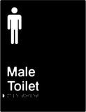 Male Toilet - Polypropylene - Black / Charcoal