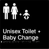 Unisex Toilet & Baby Change - Polypropylene - Black / Charcoal