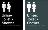 Unisex Toilet & Shower - Polypropylene - Black / Charcoal