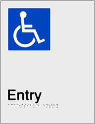 Accessible Entry - Polypropylene - Silver