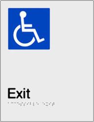 Accessible Exit - Polypropylene - Silver