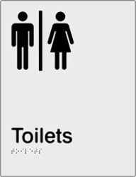 Airlock - Male & Female Toilets - Polypropylene - Silver
