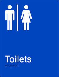 Airlock - Male & Female Toilets - Polypropylene - Blue