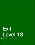 Standard Exits - Polypropylene - Green