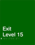Standard Exits - Polypropylene - Green