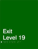 Standard Exits - Polypropylene - Green