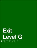 Standard Exits - Polypropylene - Green