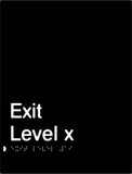 Exit Signs (White/Black, White/Charcoal Grey)
