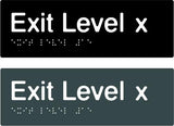 Slim Exit Signs (White/Black, White/Charcoal Grey)