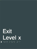 Exit Signs (White/Black, White/Charcoal Grey)